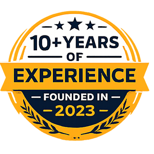 10+ Years of Experience - Founded in 2023 Badge
